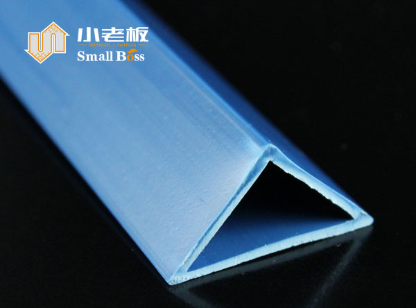 PVC打孔三角管 17x17mm 建筑用 可选颜色:灰蓝黑 PVC工业用建筑材料挤压型材