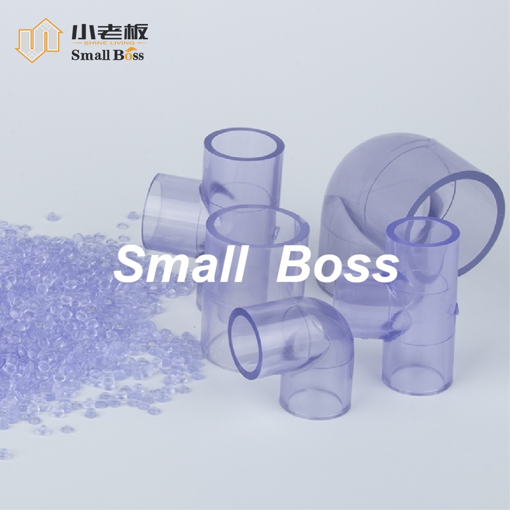 Impact resistant High transparent rigid PVC Compound for injection chemical pipes/pipe fittings/elbows/valve housings/faucets